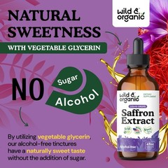 Organic Saffron Extract Drops 88.5 mg – Mood, Focus & Eye Support – Vegan Tinctu