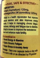 Himalayan Premium Pure Shilajit Certified Cap (60 Caps) IMPROVES VIGOR-VITALITY.