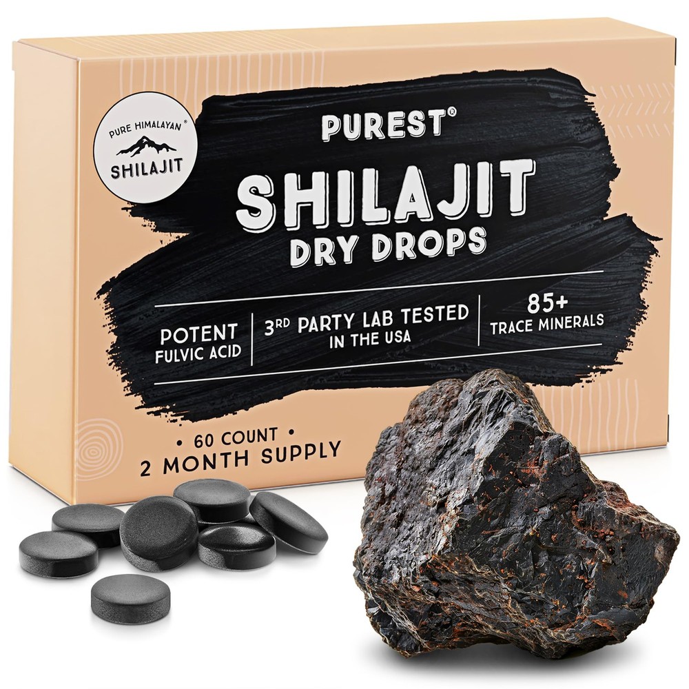 Pure Himalayan Shilajit | 100% 60 Count (Pack of 1), Altai Drops 60ct