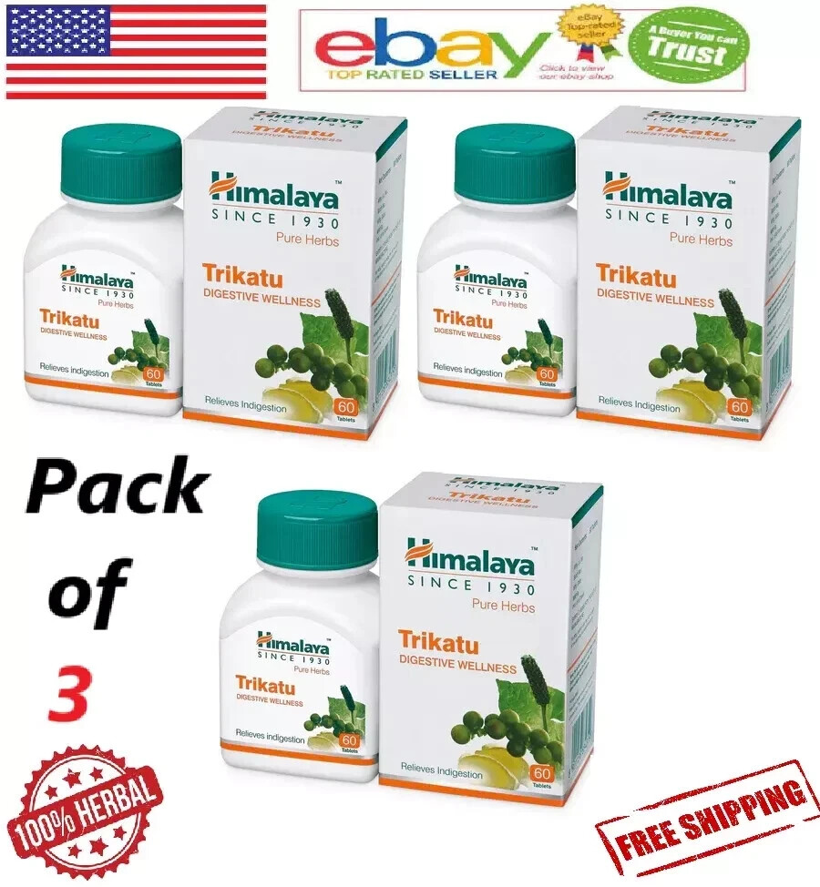 🌿 Himalaya Trikatu – 60 Tablets Each | Pack of 3 | Expiry 01-2026 |