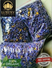 Ceylon 100% Organic Pure Dried Blue Lotus Petals Herbal Tea Nymphaea Caerulea+++