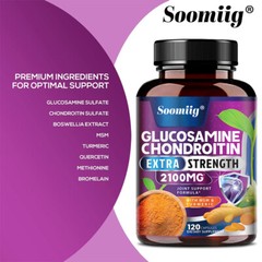 Triple Strength 1500 mg Glucosamine Chondroitin&MSM Joint Support Immune Support