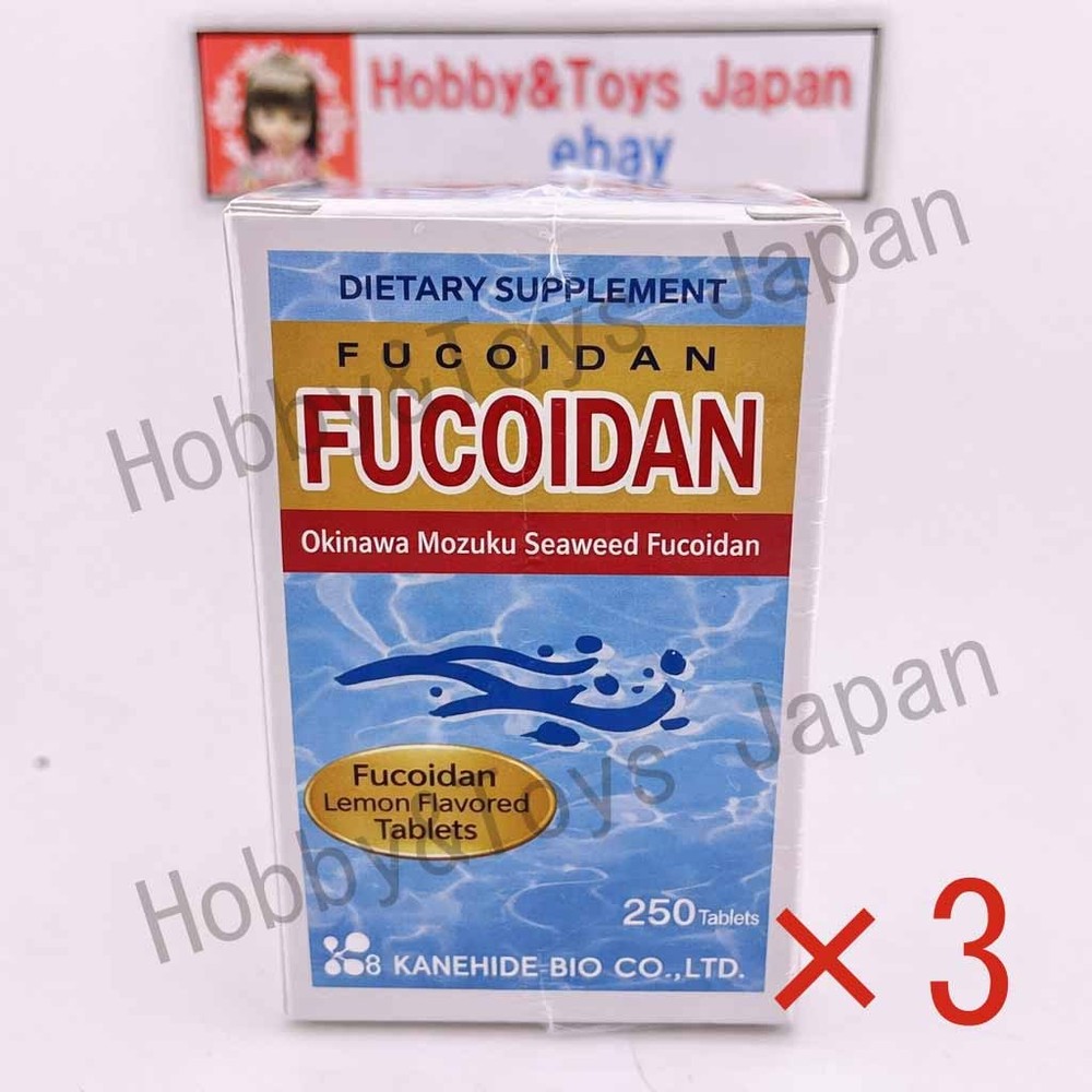 3 Boxes Fucoidan Tablet 250 Kanehide Bio Okinawa Agaricus Reishi Supplement A
