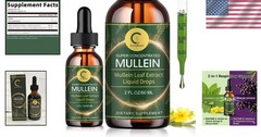 Mullein & Elderberry Liquid Tincture – Advanced Respiratory Support, 2 FL OZ