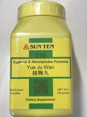 Sun Ten – Cyperus & Atractylodes Formula Granules / Yue Ju Wan / 越鞠丸