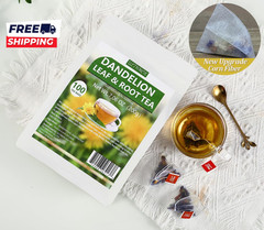 Premium Dandelion Leaf & Root Tea 100 Tea Bags/7.06Oz,For Liver & Kidney Health