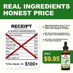 (2 Pack) 8 in 1 Graviola Soursop Leaf Extract Liquid – Soursop Bitters Liquid wi