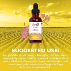 PAU D Arco | PAU D Arco Drops for Immune Support | Liquid Supplement for Gut Hea