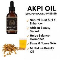 50ml Akpi Oil – 100% Pure Cold-Pressed Natural Feminine Enhancer | زيت…