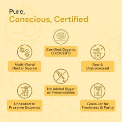 Maharishi Ayurveda Organic Multi Floral Honey – 250g Supports Immunity & Digesti