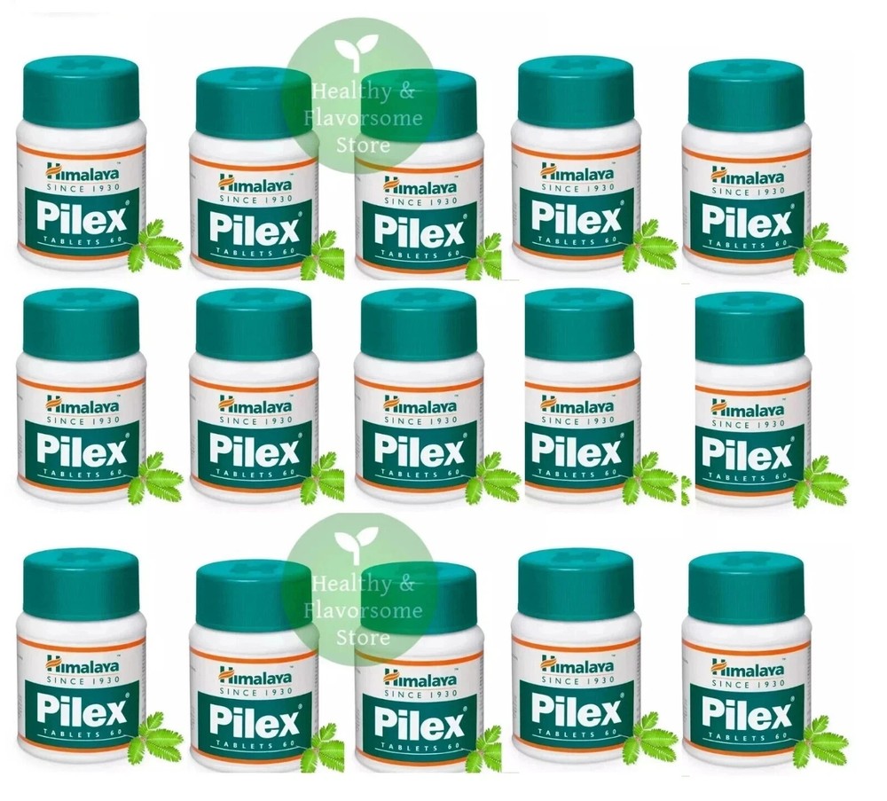 Himalaya Pilex Tablets 60 Tabs x15 | Herbal Piles Support | Exp 03/2027