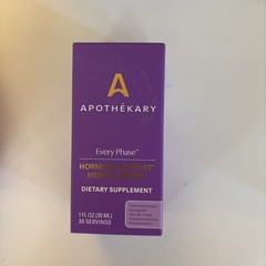 Apothekary Every Phase NATURAL hormone Support Herbal Drops