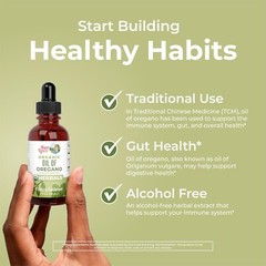 Organic Oregano Oil Liquid Drops | Digestive Health & Overall Wellness