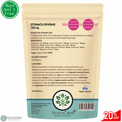 STOMACH SPASMS COMPLEX 700mg Capsules-Relaxing Inflammation & Digestive Muscles