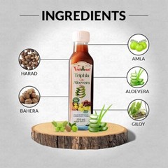 Vaidban Triphala with Aloevera Ras (Juice) – 250 Ml A Natural and Healthy Drink