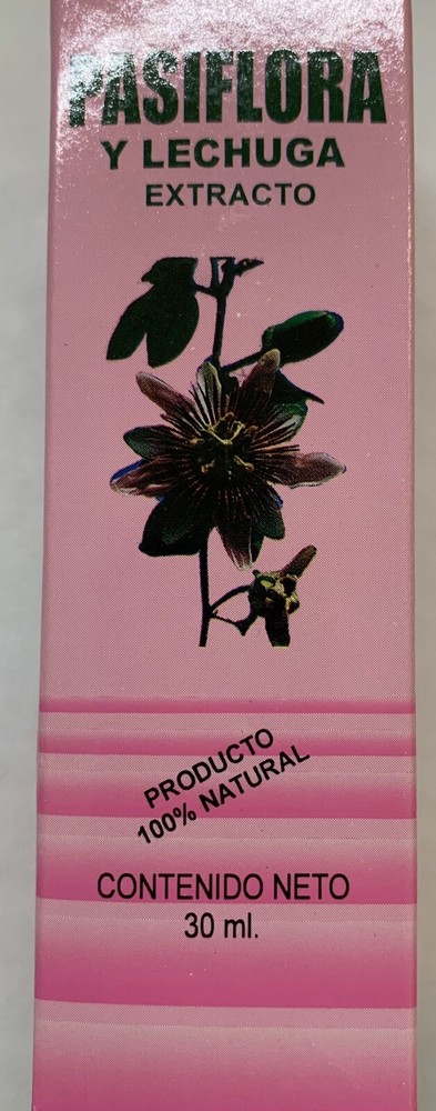 Pasiflora Lechuga Azahares Menta Blanca Toronjil Tila Zapote Blanco Extracto