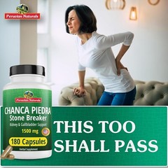 Chanca Piedra Stone Breaker 360 Capsules Kidney Stones Dissolver Supplement Peru