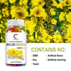 Mullein Leaf Gummies/ Capsule For Lung Cleanse Detox Herbal Dietary Supplement