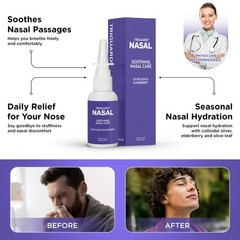 TriGuard Plus Colloidal Silver Nasal Spray with Olive 2 Fl Oz (Pack of 1)