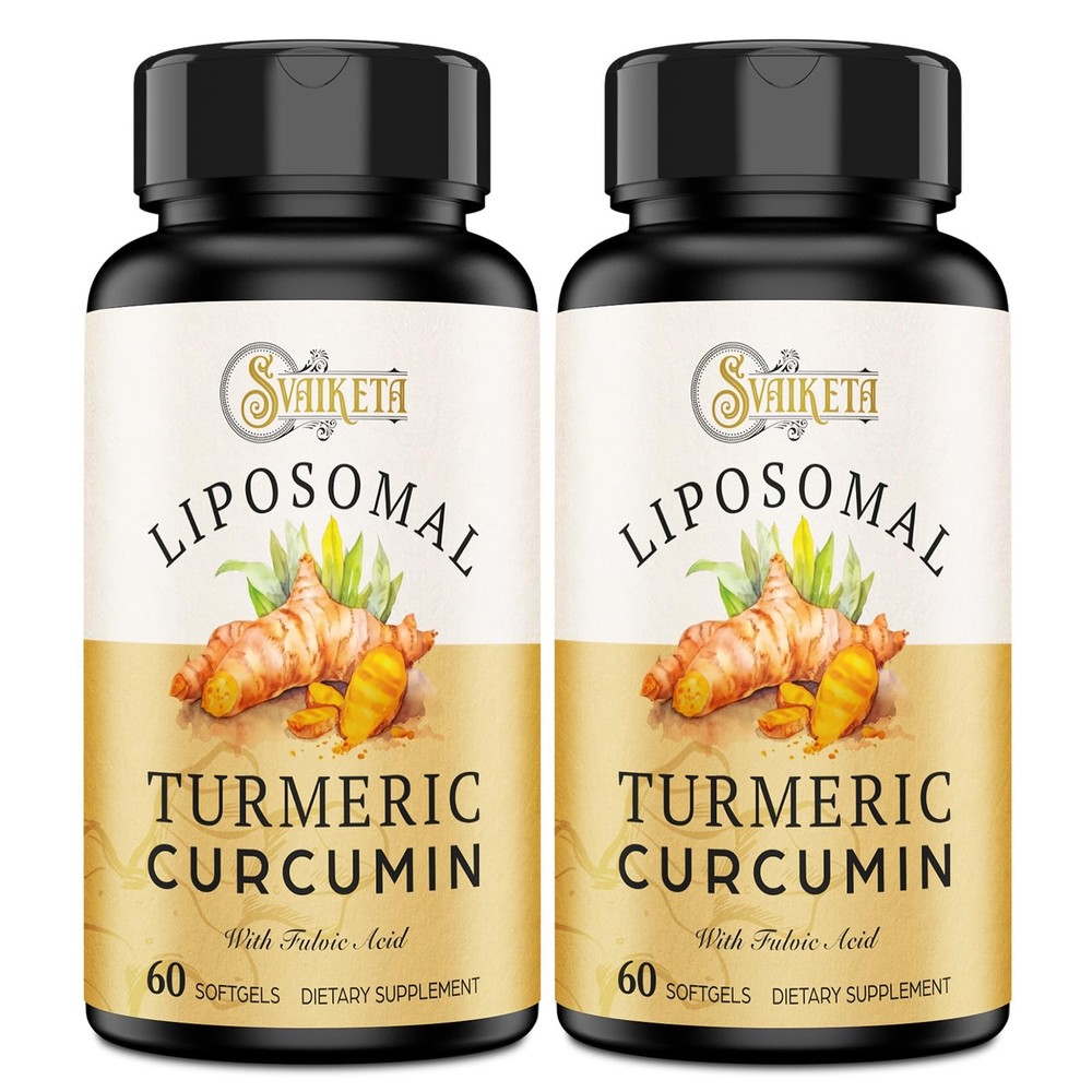 Liposomal Turmeric Curcumin Supplement 2000mg, 95% Curcuminoid Extract