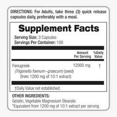 Fenogreco Orgánico Puro – Fenugreek Seed Capsules – Azucar Sangre Saludable