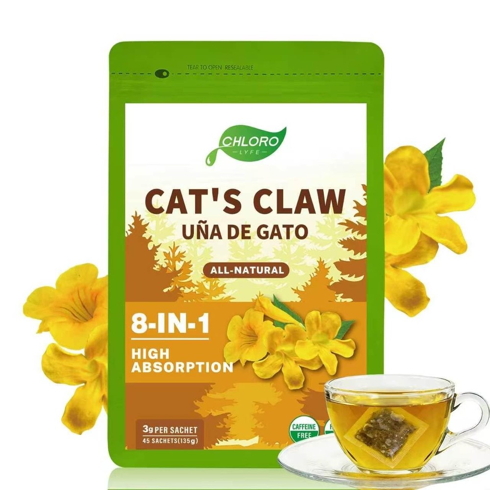 CHLORO Cat’s Claw Herbal Tea Bags | 8-in-1 Botanical Harmony with Floral Essence