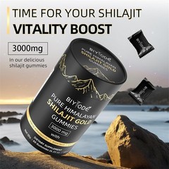 Himalayan Shilajit GOLD Gummies, Organic, Extremely Potent 3000 mg, Fulvic Acid.