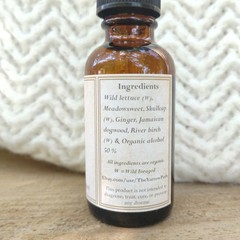Organic Pain Ease Tincture Herbal Extract Wild Lettuce Meadowsweet Pain Blend