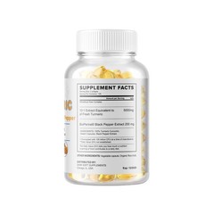 250 Capsules Turmeric Curcumin 5000mg Herbal Extract with BioPerine 200mg
