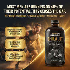 SHILAJIT BITTERS – Hormonal Support Peak Energy Physical Strength Men 16 oz