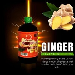 Herbal Ginger And Moringa Living Bitters-16oz-Health Tonic & Energy Booster Pack