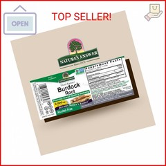 Nature’s Answer Alcohol-Free Burdock Root 2000mg 1oz Extract | Promotes Overall