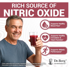 Dr. Berg Organic Beet Root Powder, Nitric Oxide Support, 30 Servings