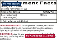 Futurebiotics Beet Root Extra Strength, Non-GMO, 360 Vegetarian Tablets