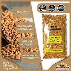 Fenogreco Organico Semilla Semillas Methi Producto De La India Natural 1/2 Libra