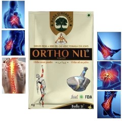 120 x Babaji Herbals Ayurvedic ORTHONIL Powder 4gm For All Types Of Muscles Pain