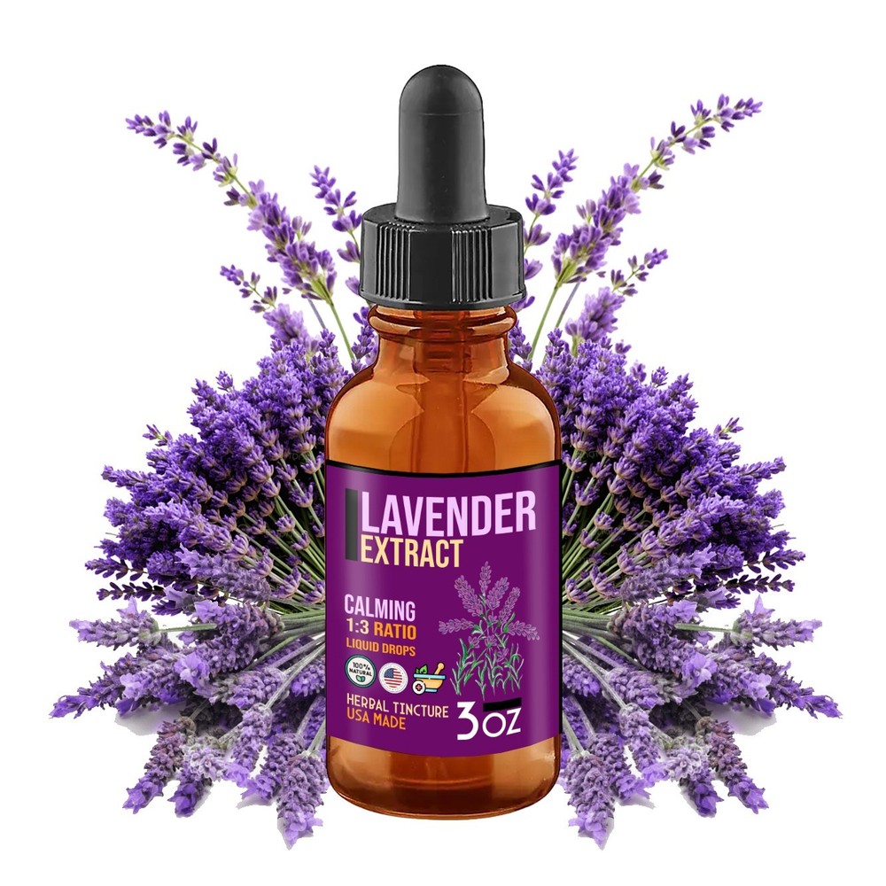 Lavender Extract – Lavender Flower Tincture – Calm Relax Sleep & Culinary – USA