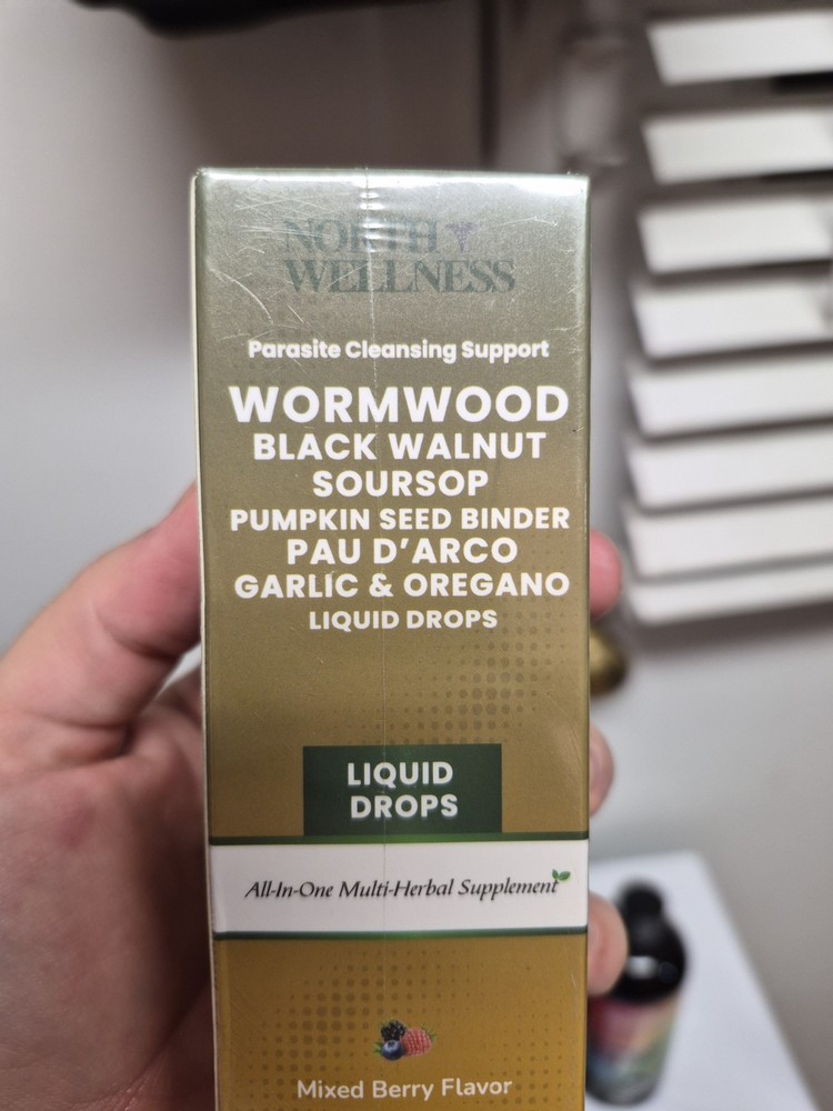 Prozen Wormwood Black Walnut Parasite Cleanse Herbal Liquid Drops Mixed Berry
