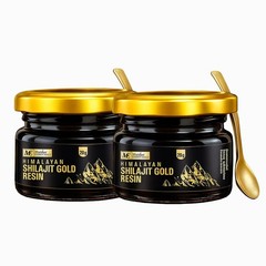 Himalayan Shilajeet Gold Resin 20 gm with Ashwagandha, Haldi, Safed Musli pack 2