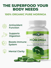 Organic Moringa Capsules Single Origin Moringa Powder Organic. Pure Moringa Leaf