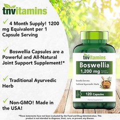 Boswellia Serrata Herbal Extract Capsules 1200 Mg Capsule-USA