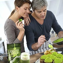 Organic Matcha Green Tea Powder for Latte Unsweetened Culinary Grade 4 Pack