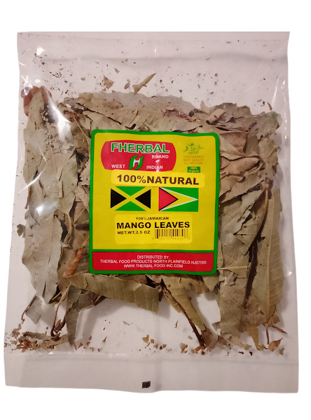 100% Natural Organic Jamaican MANGO LEAVES Tea Manga Mempalam Mangga 2.5 oz
