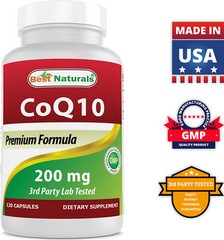 2 Pack Best Naturals CoQ10 200 mg 120 Capsules