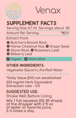 HerbEra Venax Alcohol-FREE Tincture. Vein Toning Blend