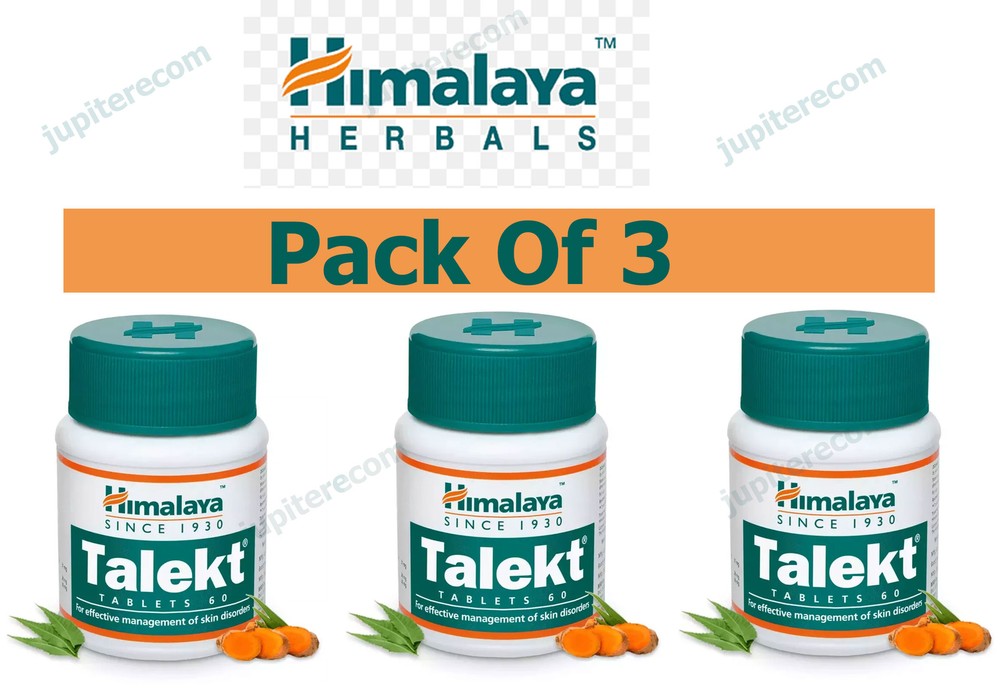Himalaya Talekt 3X 60 = 180 Tablets Skin Health Support Exp 02/2027