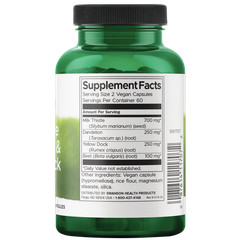 Swanson Herbal Supplements Milk Thistle, Dandelion & Yellow Dock Capsule 120ct