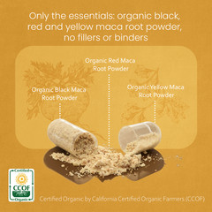 Organic Maca 1900 MG per serving 150 vegan capsules Peruvian Maca Root