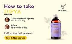 3 x Vedistry Ayurvedic Dipya Appetizer Booster Syrup For Healthy Weight