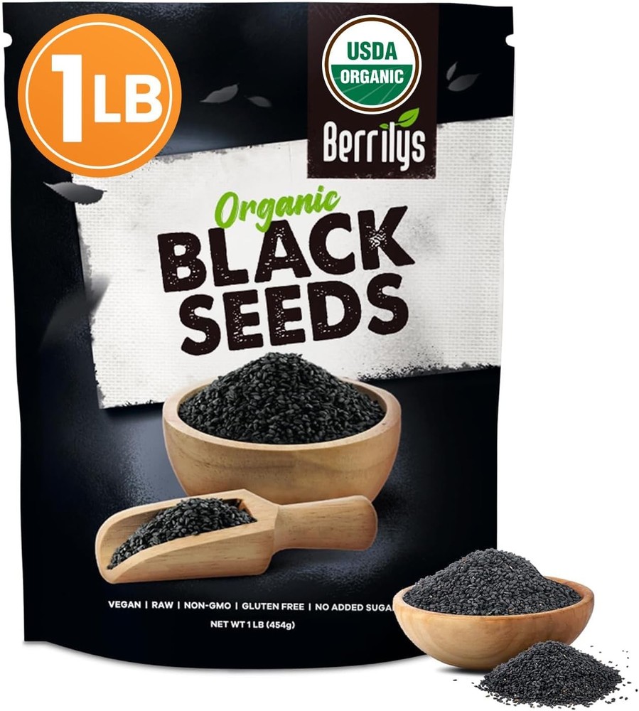 Black Cumin Seeds – USDA Certified Organic Nigella Sativa – Kalonji for Baking,